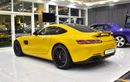 Mercedes Benz AMG GT EXCELLENT DEAL for our Mercedes Benz AMG GTs ( 2015 Model ) in Yellow Color GCC Specs