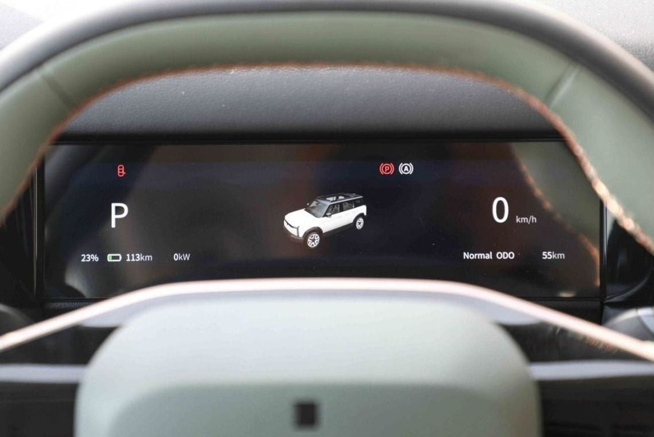 شيري iCar 03 2024 ICAR EQ3 V3 High Performance 4WD - White inside Green | Export price