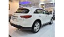 Infiniti QX70 EXCELLENT DEAL for our Infiniti Qx70 3.7 ( 2018 Model! ) in White Color! GCC Specs