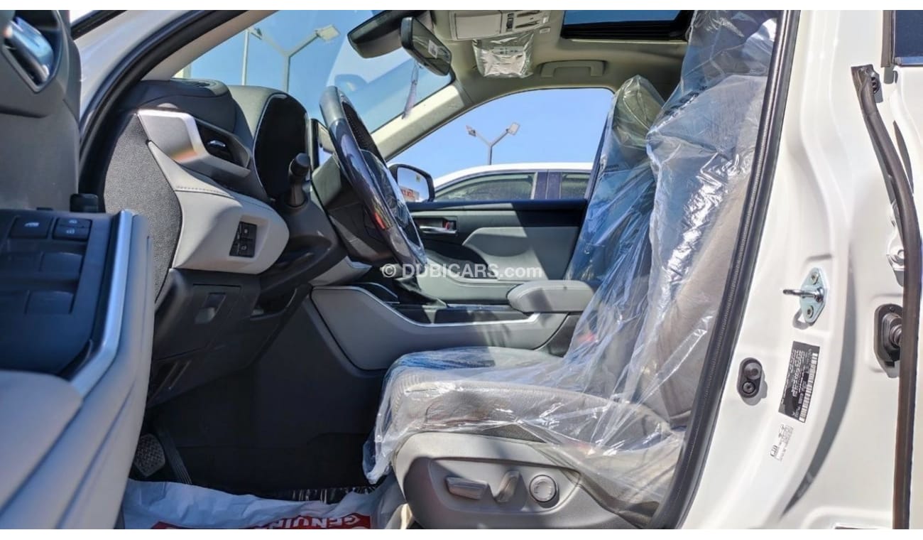 Toyota Highlander T- Highlander GLE 2023 White/gray 2.5L Hybrid, SUV, 4WD. ( for local registration +10%)