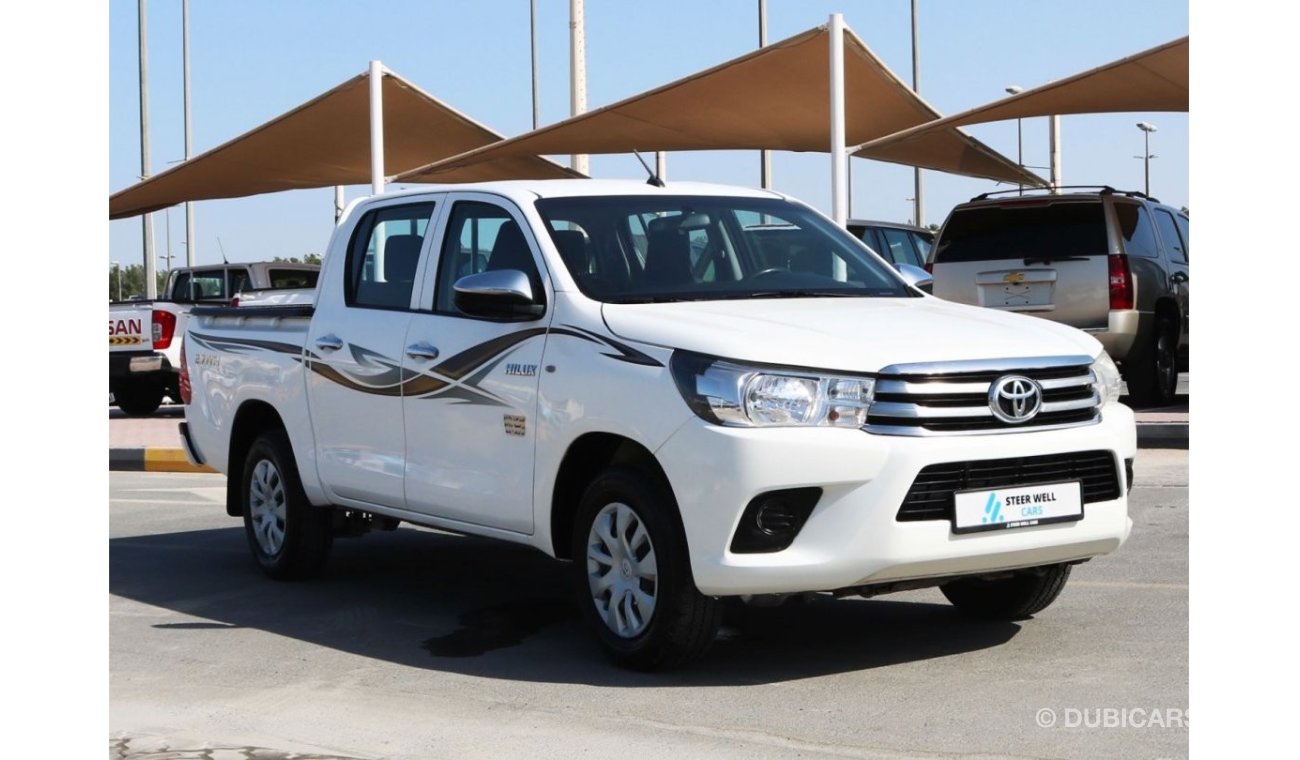 Toyota Hilux 2017 | HILUX 4X2 DOUBLE CABIN PICKUP 2.7 VVTI WITH GCC SPECS AND EXCELLENT CONDITION