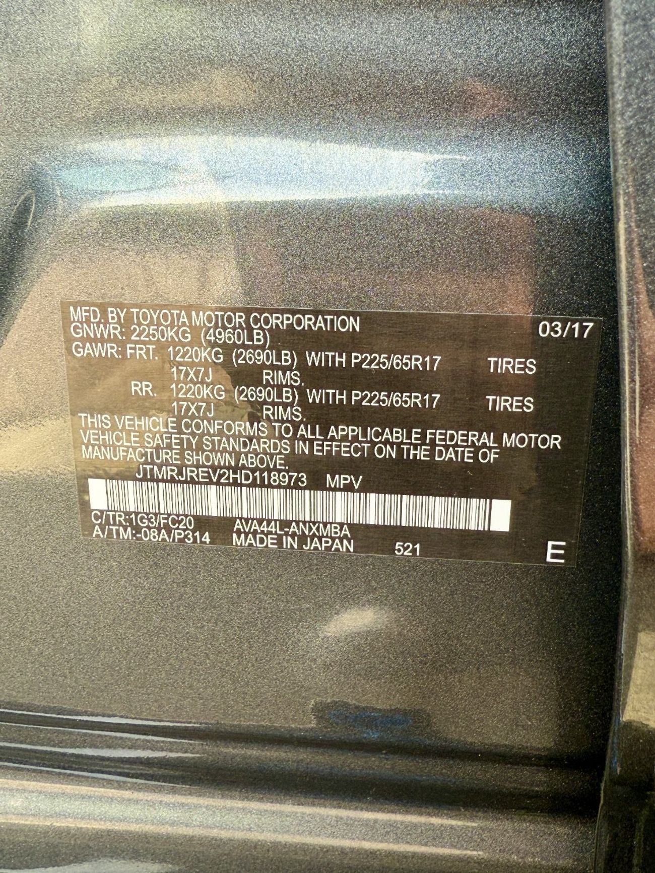 Toyota RAV4 XLE 2.5L