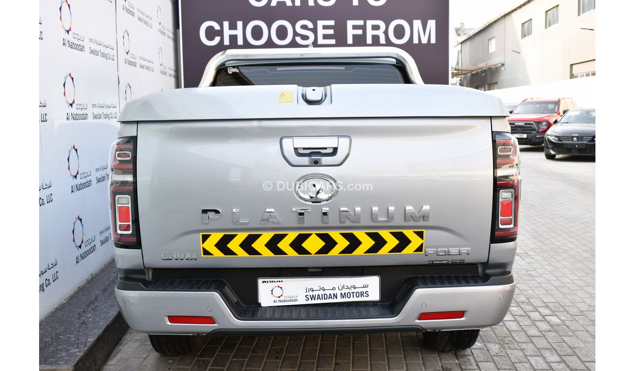 Great Wall Poer AED 1199 PM | 2.0L PLATINUM 4WD GCC AGENCY WARRANTY UP TO 2025 OR 100K KM
