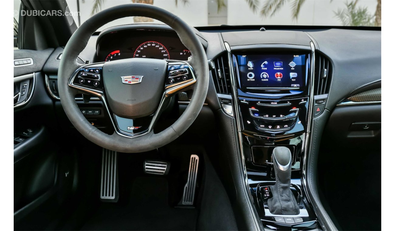 Cadillac ATS V - Agency Warranty and Service Contract! - GCC - AED 3,048 PER MONTH - 0% DOWNPAYMENT