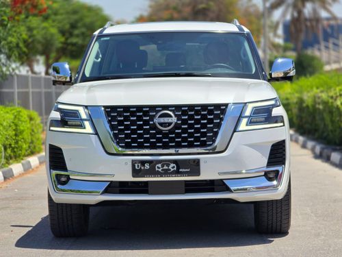 Nissan Patrol LE PLATINUM CITY 2024 GCC LOW MILEAGE WITH 5 YEARS AGENCY WARRANTY & SERVICE CONTRACT IN MINT CONDIT