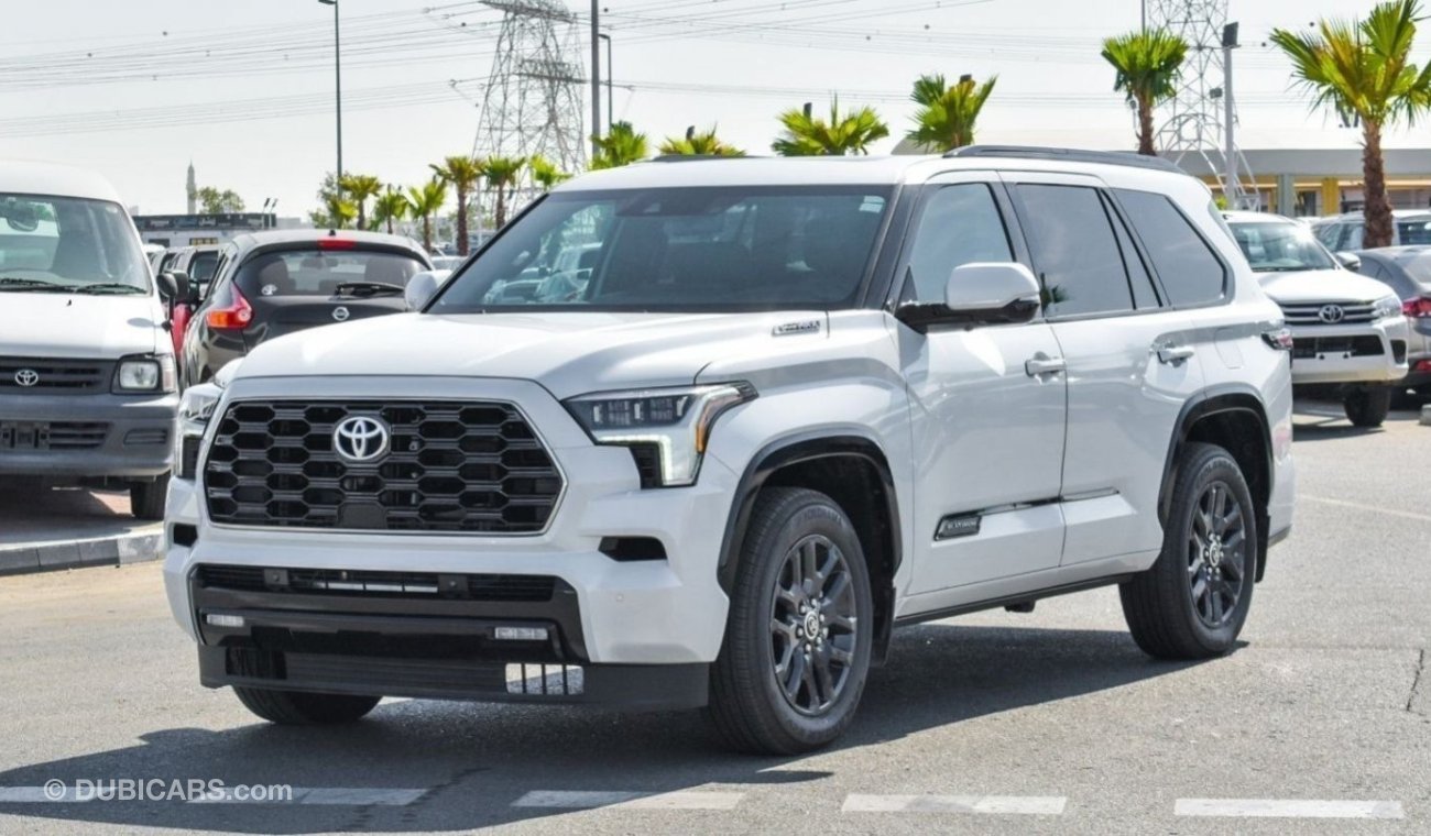 تويوتا سيكويا Brand New Toyota Sequoia Limited Platinum Hybrid | White/Black | 2023 | For Export Only