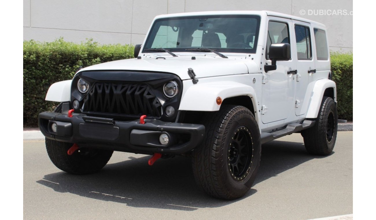 Jeep Wrangler Unlimited Sahara ONLY AED 1840/- month GCC SPEC EXCELLENT CONDITION UNLIMITED K.M WARRANTY..