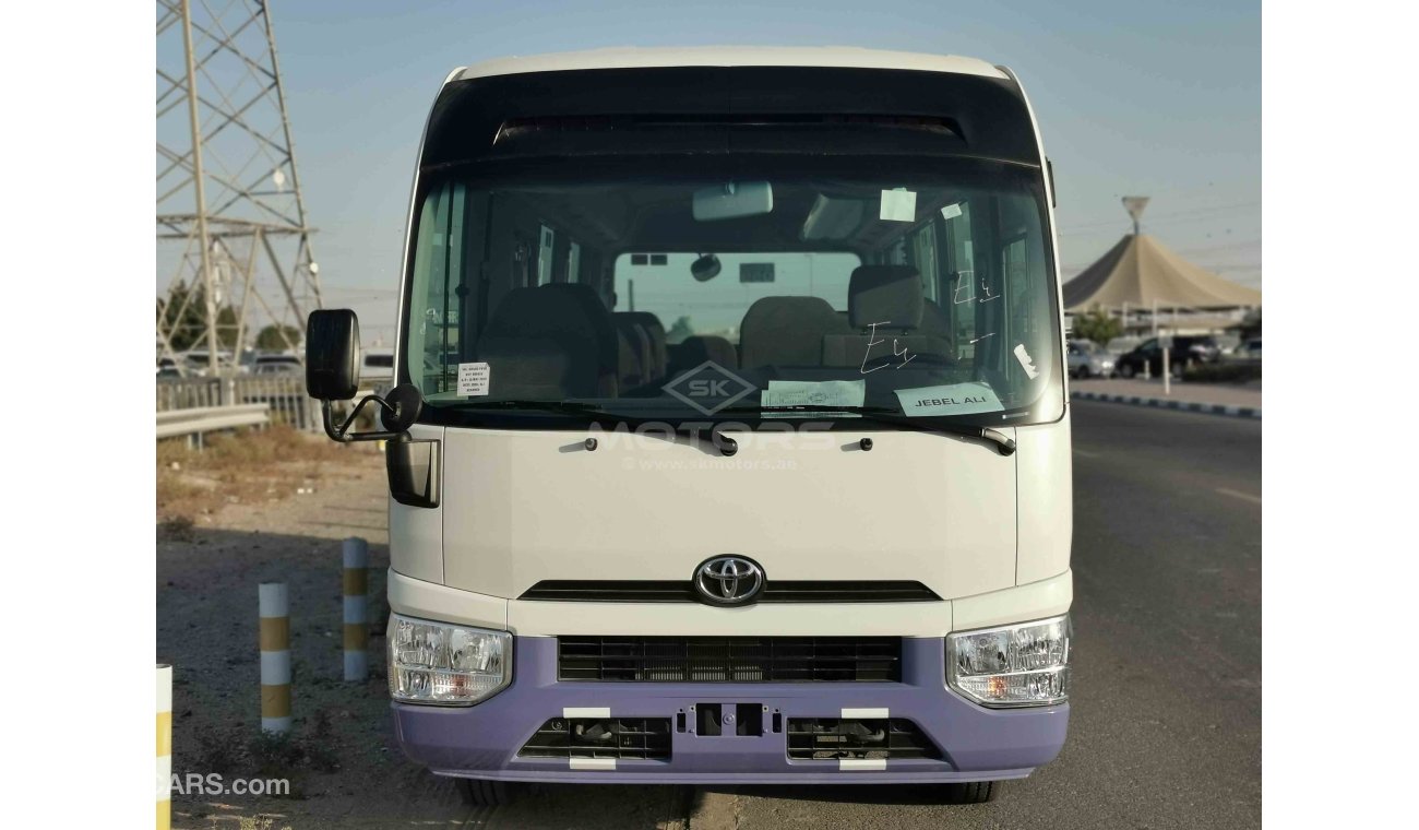 Toyota Coaster Petrol Engine, 23 Seats, Automatic Door, Dual AC - DISCOUNTED OFFER (CODE # TC01)