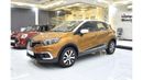 Renault Captur EXCELLENT DEAL for our Renault Captur ( 2019 Model ) in Orange Color GCC Specs