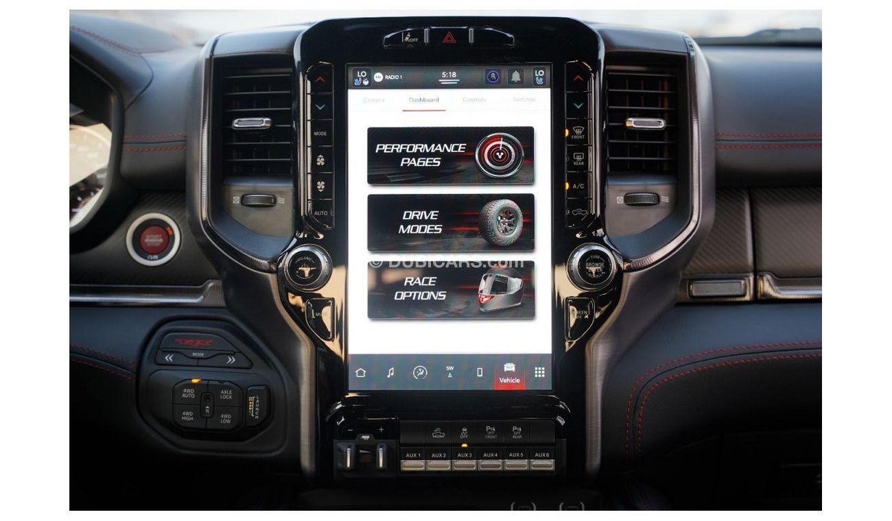 RAM 1500 TRX 2023 RAM 1500 TRX SILVER BEAD LOCK CARBON FIBER 4X4 6.2L V8 GCC 0 Km