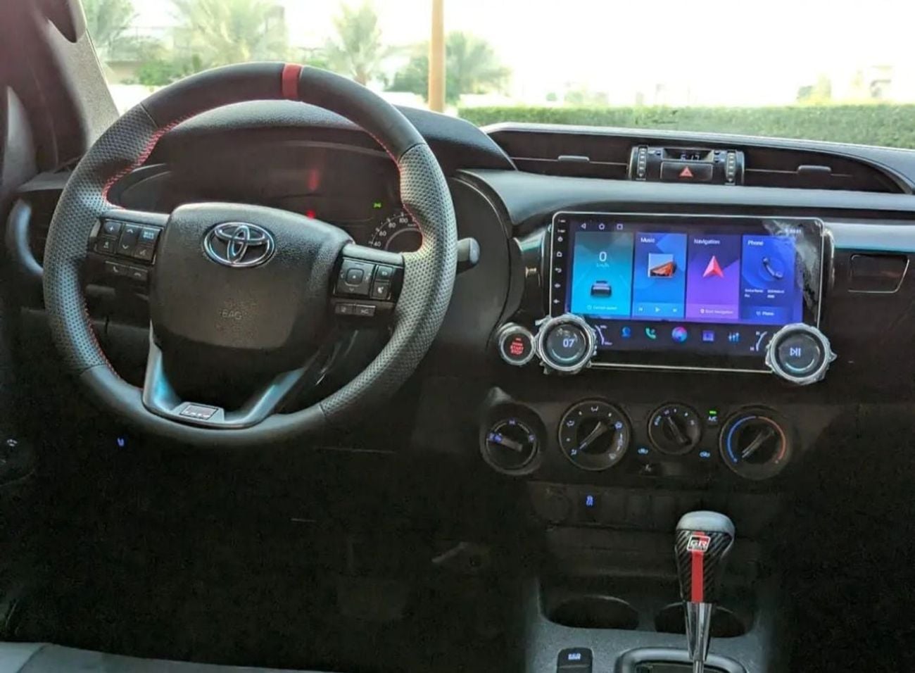 تويوتا هيلوكس Toyota Hilux GR sports 2021Model Facelifted 2025 2.7 v4 petrol Engine Colour Black push start Transm