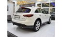 Infiniti QX70 Luxury Luxury Luxury EXCELLENT DEAL for our Infiniti QX70 ( 2015 Model! ) in White Color! GCC Specs