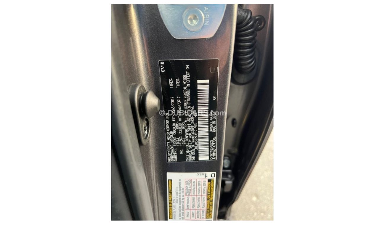 Toyota 4Runner 2018 XP SPORT EDITION SUNROOF FULL OPTION USA IMPORTED - ONLY FOR EXPORT!!