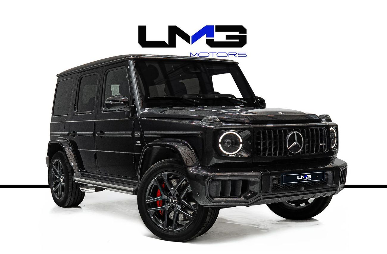مرسيدس بنز G 63 AMG VERY LOW MILEAGE | 2025 G63 AMG | CARBON INTERIOR | G-MANUFAKTUR | BURMESTER AUDIO | WARRANTY