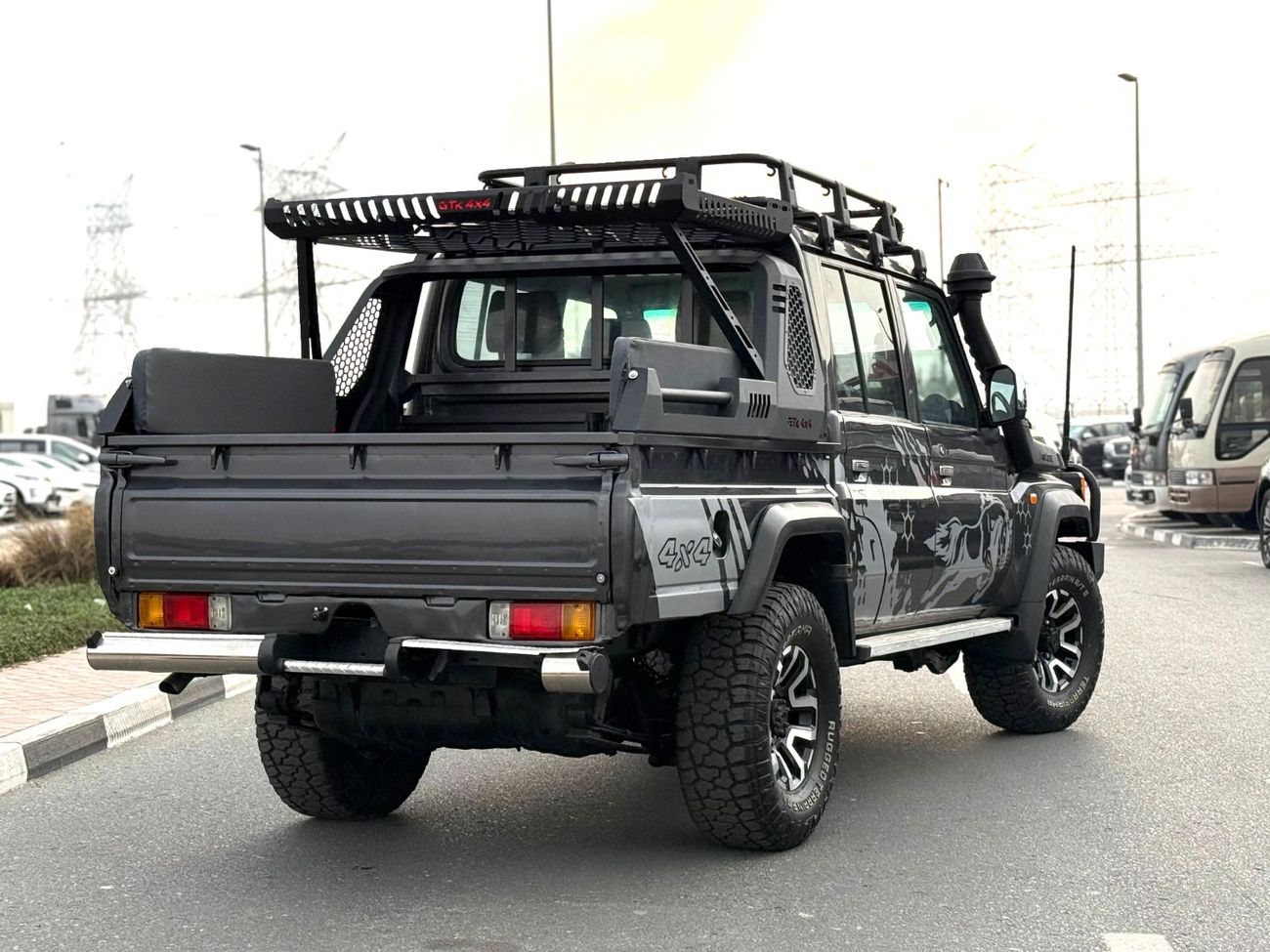 Toyota Land Cruiser Toyota landcruise pickup 2018Model Modified 2024Diesel engine 4.5 1VD colour Grey Transmission Manua