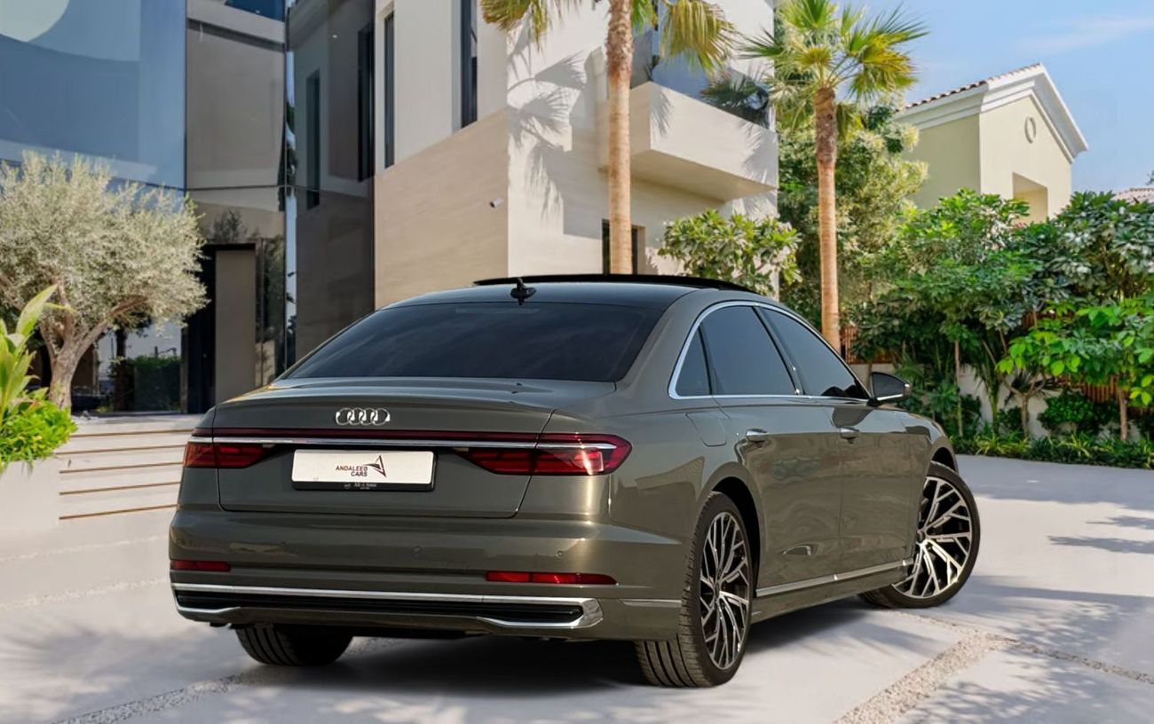 أودي A8 L 60 TFSI quattro 4.0L (454 HP) V8 A/T | 2024 | GCC SPECS | NARDO GREY | AED 6,400 per month