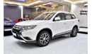 Mitsubishi Outlander EXCELLENT DEAL for our Mitsubishi Outlander 4WD V6 ( 2016 Model ) in White Color GCC Specs
