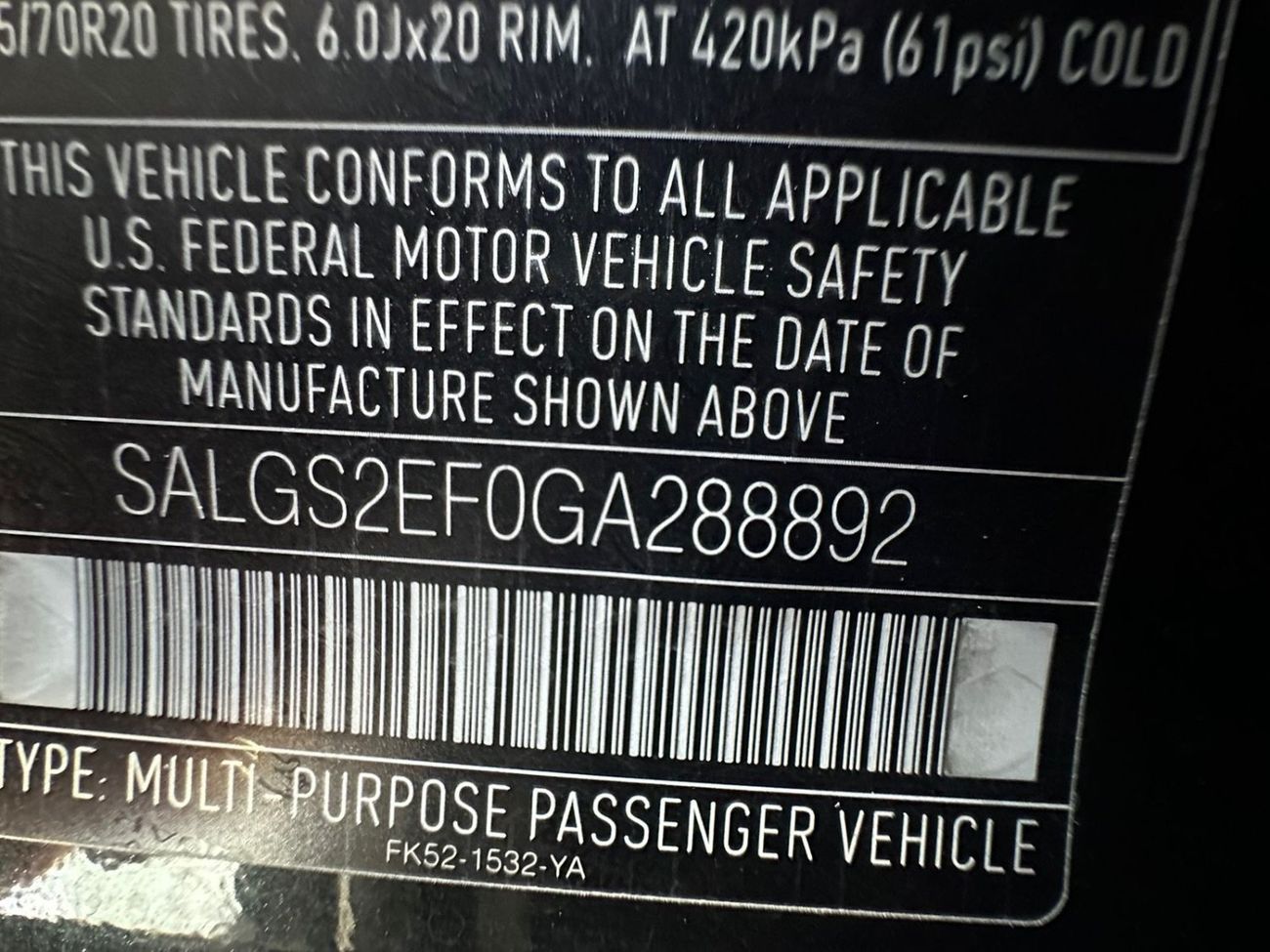 Land Rover Range Rover Vogue 5.0L