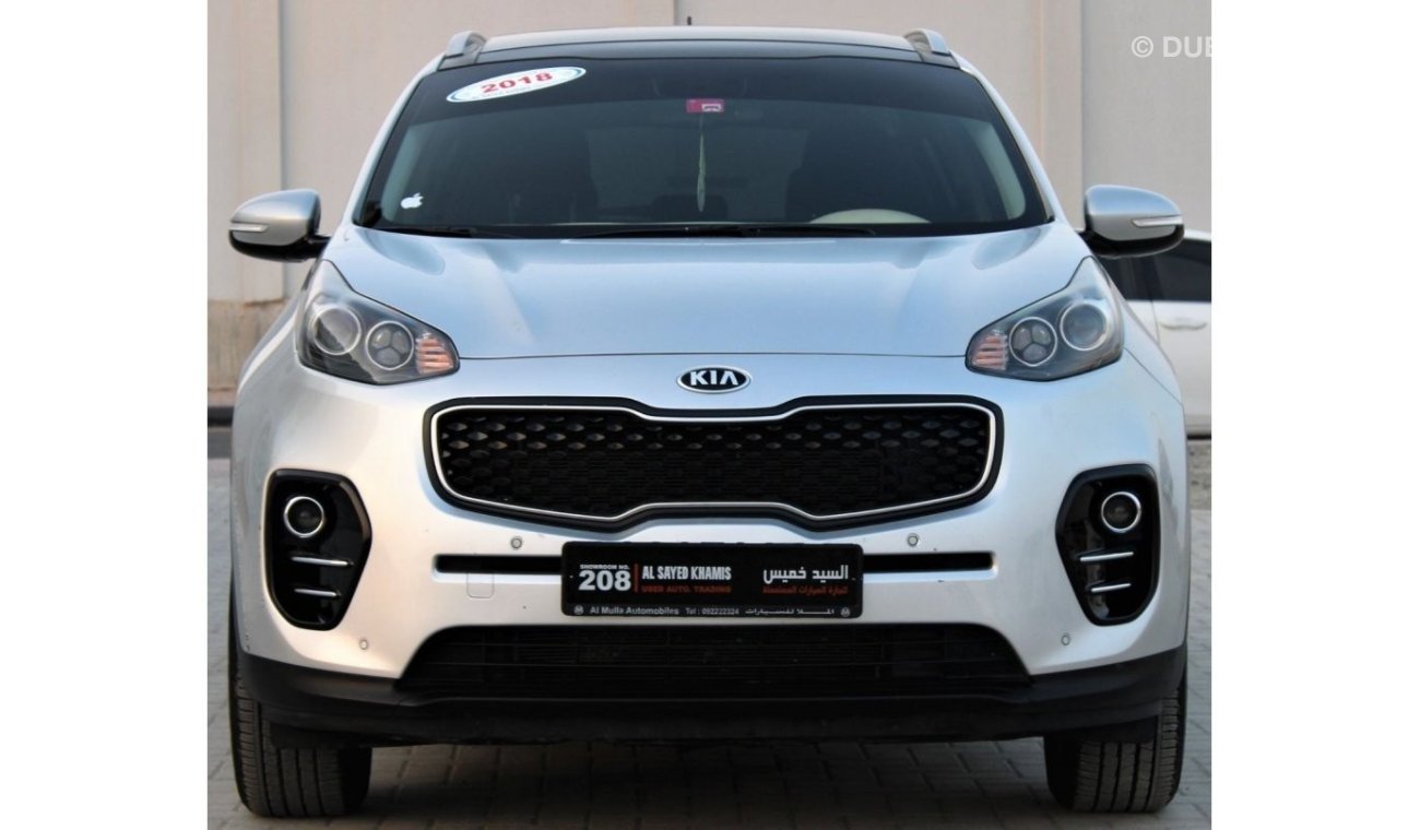 Kia Sportage Kia Sportage 2018, GCC No. 1 Full Option, in excellent condition, without accidents, very clean from