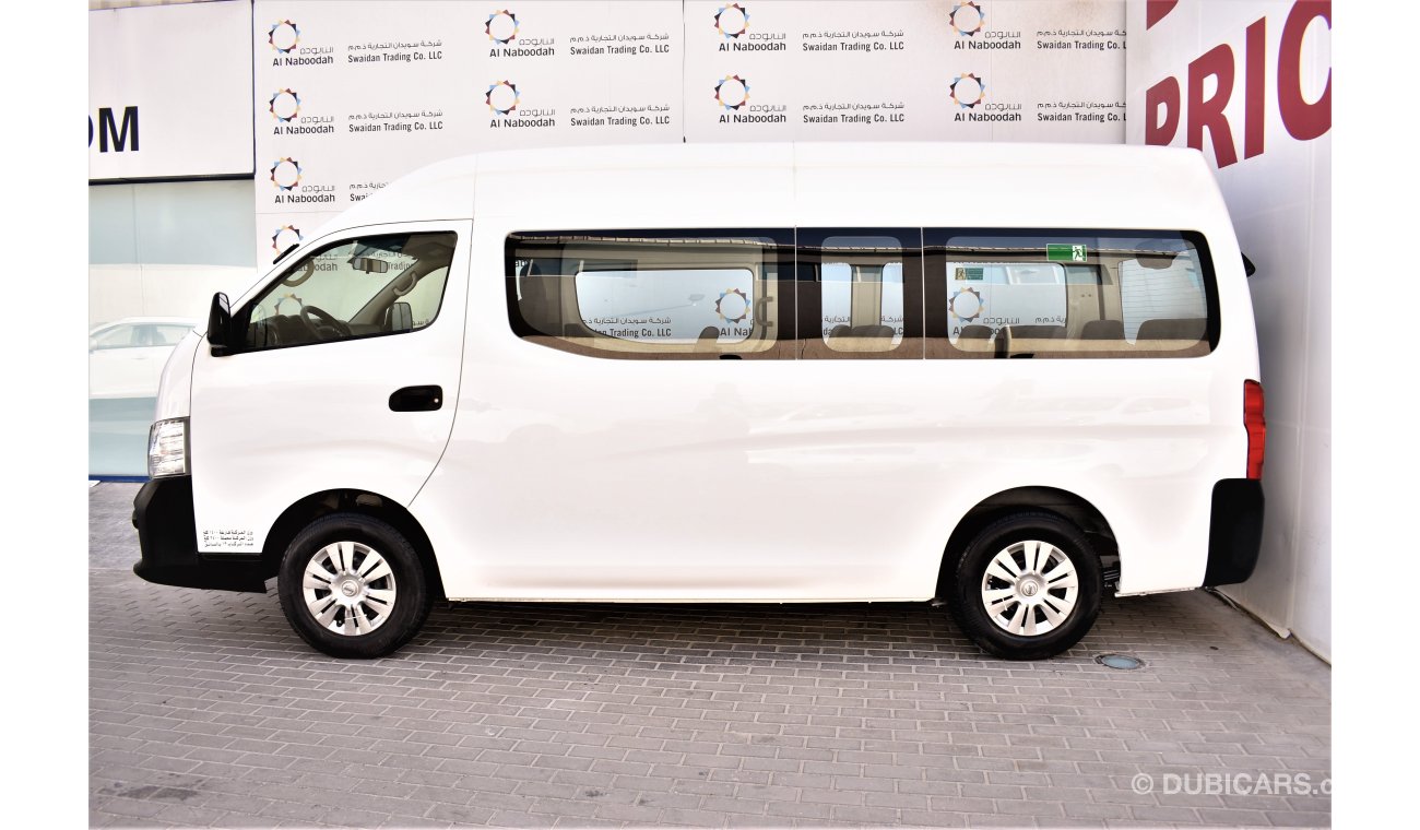 Nissan Urvan AED 1272 PM | 0% DP | 2.5L MT NV350 13-STR GCC WARRANTY