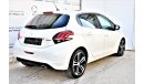 Peugeot 208 1.6 GT LINE 2018 GCC DEALER WARRANTY