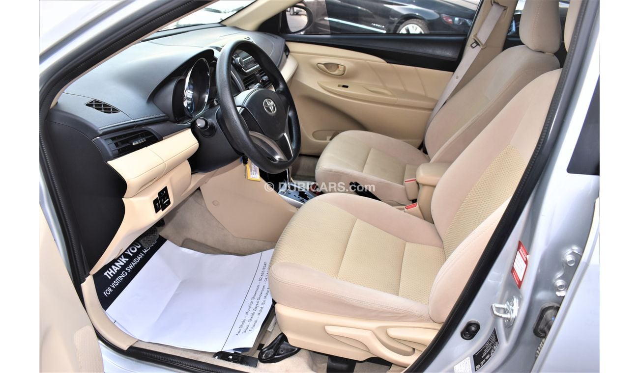 Toyota Yaris 1.5L SE SEDAN 2017 GCC SPECS DEALER WARRANTY