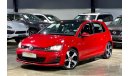 Volkswagen Golf 2016 VW GTi, 1 Owner, Agency Warranty, Full History, GCC