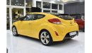 هيونداي فيلوستر EXCELLENT DEAL for our Hyundai Veloster ( 2015 Model ) in Yellow Color GCC Specs