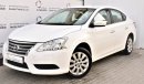 Nissan Sentra 1.6L S 2018 GCC SPECS DEALER WARRANTY