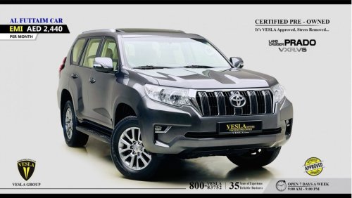 Toyota Prado VXR GCC / 2019 / VX-R + V6 + 4.0L + 7SEATERS + NAVIGATION + PARKING ASSISTANCE / UNLIMITED KMS WARRA