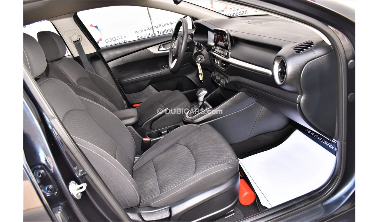 Kia Cerato AED 879 PM 1.6L LX GCC AGENCY WARRANTY UP 2025 OR 150K KM