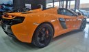 McLaren 650S McLAREN 650S SPIDER 2015 GCC IN BEUATIFUL SHAPE FOR 435K AED