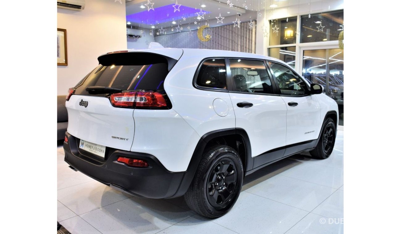 جيب شيروكي TECH THAT GOES WHEREVER YOU GO JEEP Cherokee SPORT 2016 Model!! in White Color! GCC Specs