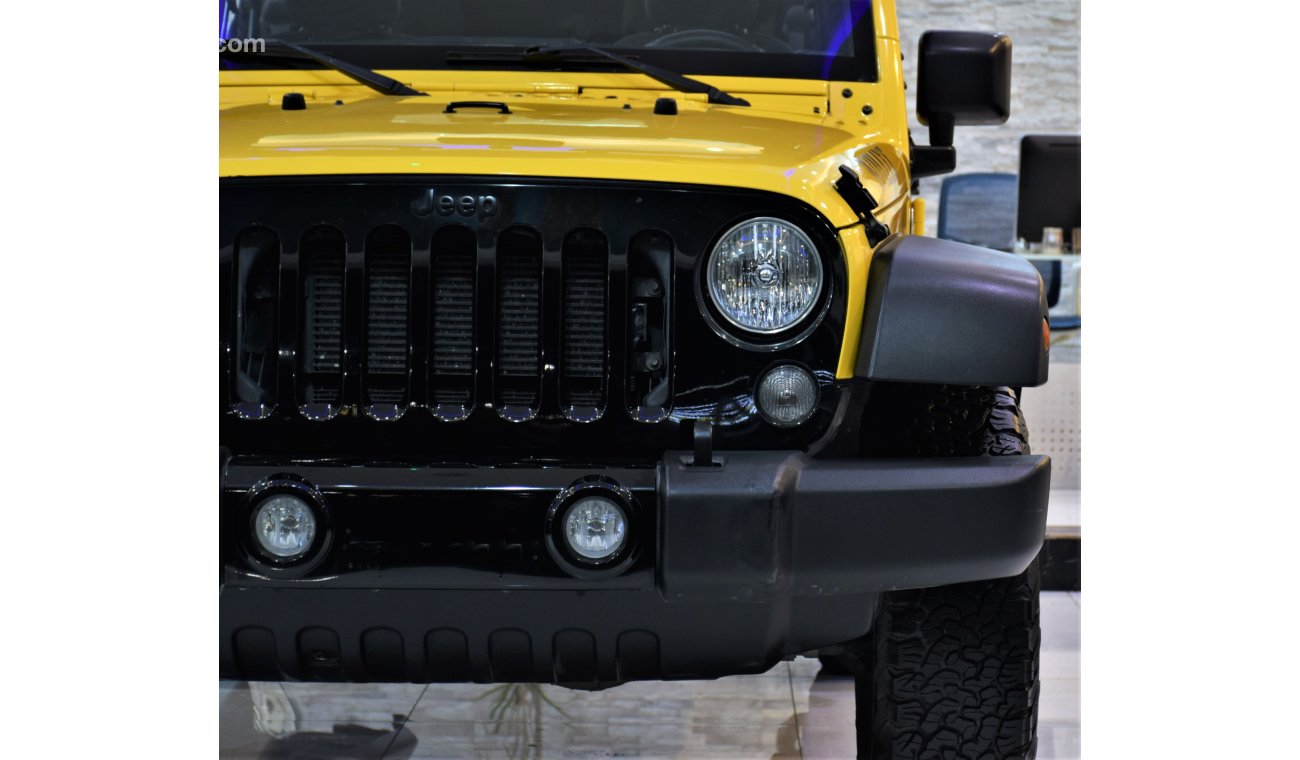 جيب رانجلر EXCELLENT DEAL for our Jeep Wrangler Willys Soft Top Convertible 2015 Model!! in Yellow Color! Ameri