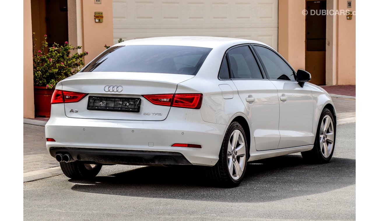 Audi A3 1.4L 2016 GCC under years Warranty with Zero Down-Payment.