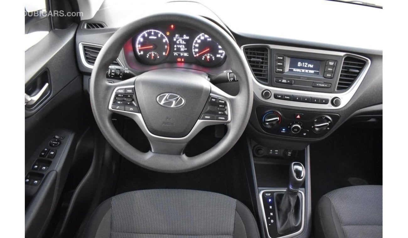 هيونداي أكسنت 2019 | HYUNDAI ACCENT | 1.6L V4 | SALOON 5-SEATER | GCC | FULL-SERVICE HISTORY FROM AUTHORIZED WORKS