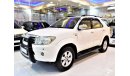 تويوتا فورتونر AMAZING Toyota Fortuner SR5 2009 Model!! in White Color! GCC Specs