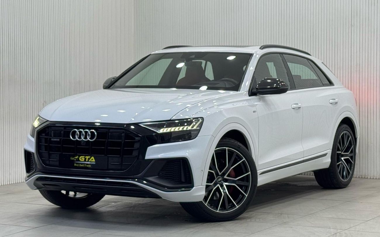 أودي Q8 55 TFSI quattro S Line 3.0L 2021 Audi Q8 S-Line 55TFSI Quattro, 2026 Audi Warranty + Service Pack, F