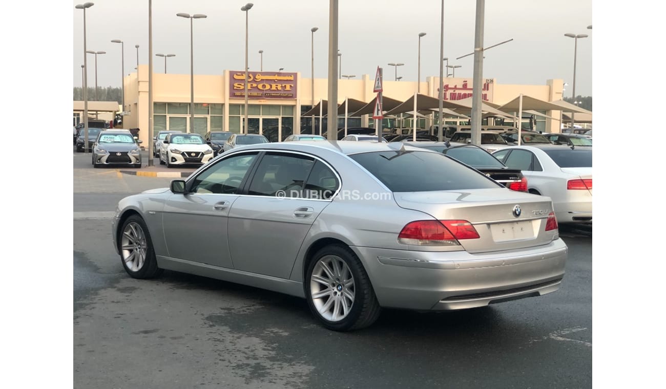 بي أم دبليو 730Li موديل 2007 خليجي فل مواصفات كراسي جلد وفتحه سقف ومثبت سرعه وتحكم كهربي كامل ونظام صوت ممتاز وكاميرا