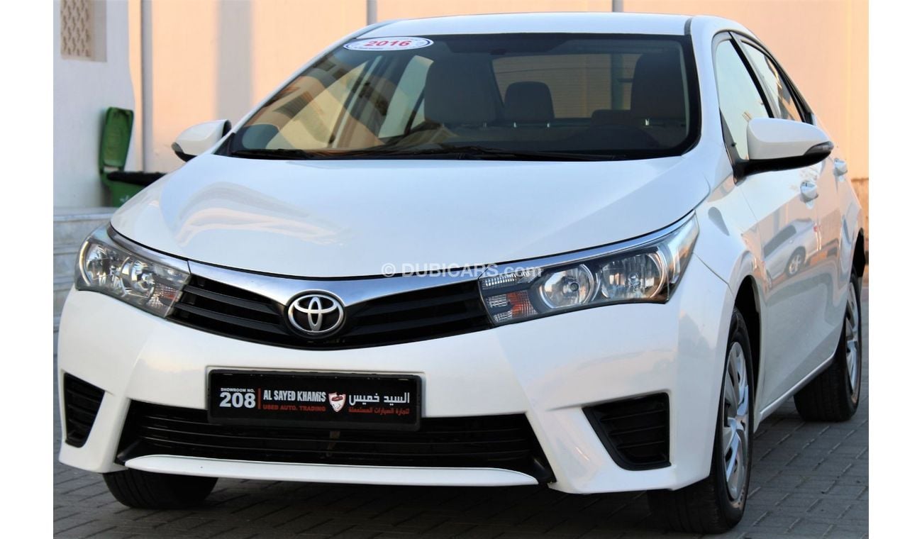 تويوتا كورولا تويوتا كورولا 2016 خليجي 1600 سي سي  بحالة ممتازة بدون حوادث نظيفه جدا من الداخل والخارج