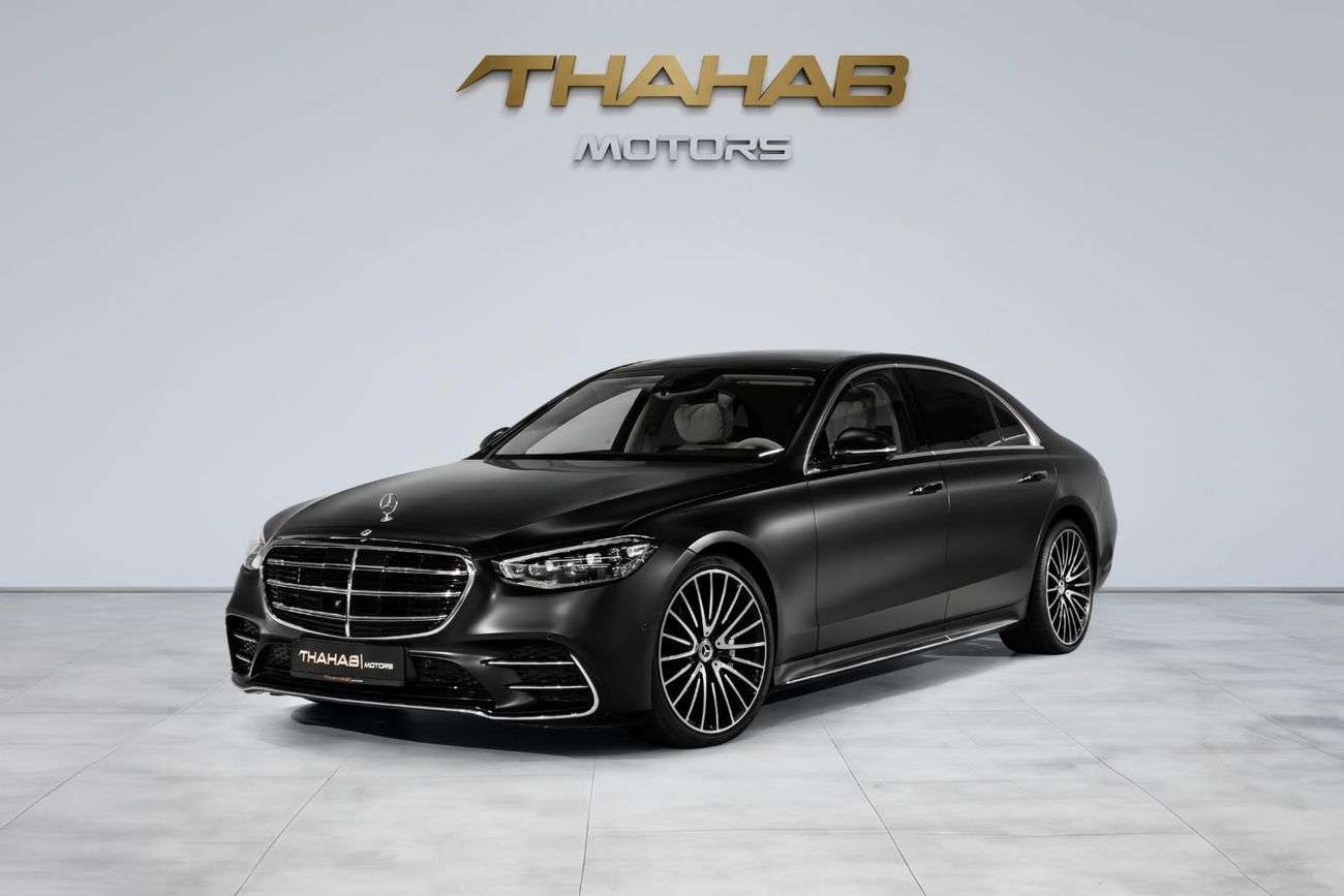 Mercedes-Benz S 500 4MATIC 3.0L 2021 | MATTE BLACK | AWD 4MATIC | MERCEDES-BENZ S-CLASS S 500 | FULL OPTION | PERFECT CO