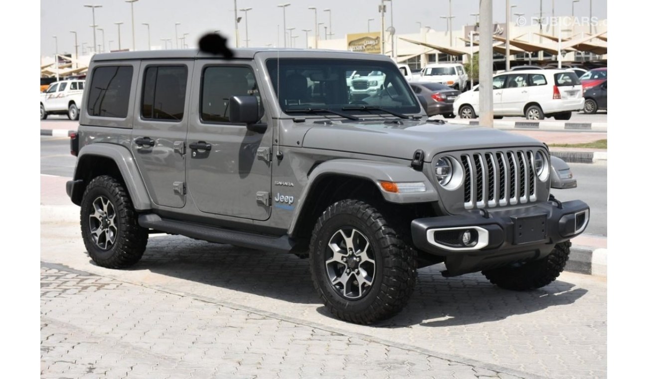 جيب رانجلر 4X-E Unlimited Sahara ( ELECTRIC HYBRID & FUEL ) / Clean Car / With Warranty