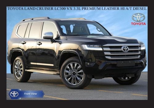 تويوتا لاند كروزر VX 3.3L TOYOTA LAND CRUISER LC300 VX 3.3L TWIN TURBO PREMIUM LEATHER HI A/T DSL 2024 export only