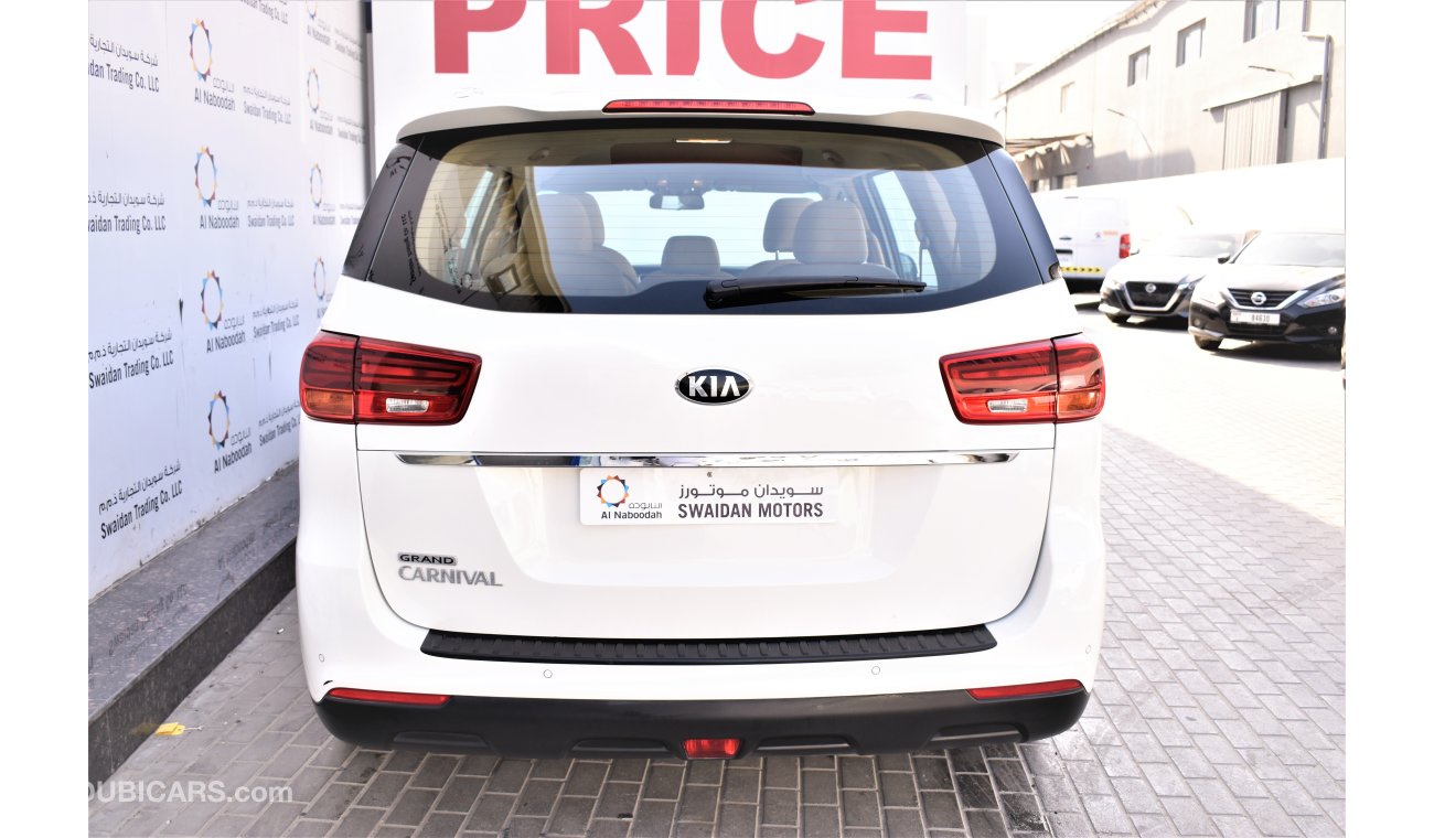 Kia Carnival AED 1762 PM | 3.3L LX V6 GCC WARRANTY