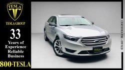 Ford Taurus LIMITED! + LEATHER SEATS + AUTO PARK + RADARS / GCC / 2016 / DEALER WARRANTY 18/10/21 / 1145 DHS P.M