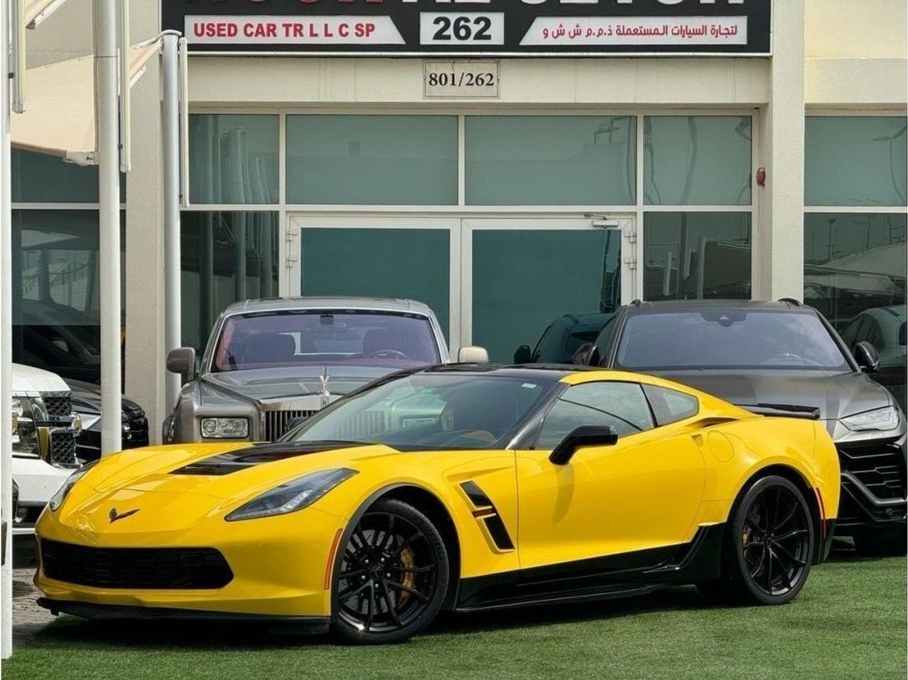 شيفروليه كورفت شيفروليه كورفت C7 جراند سبورت 2018 فل كاربون فايبر  وارد بحاله ممتازه