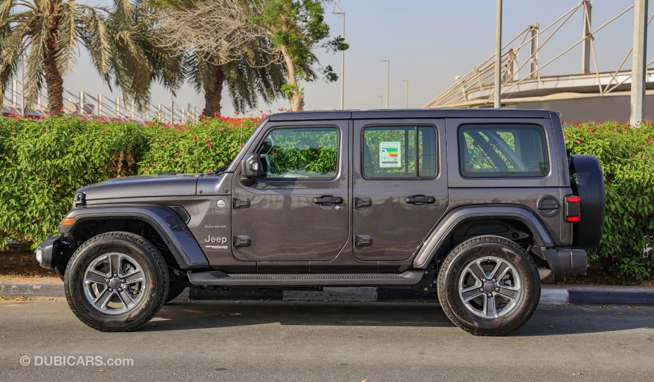 Jeep Wrangler Unlimited Sahara V6 , GCC , 2021 , 0Km , W/3 Yrs or 60K Km WNTY @Official Dealer