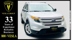 Ford Explorer XLT + 4WD + NAVIGATION + LEATHER / GCC / 2015 / WARRANTY + FREE SERVICEE UNTIL 14/09/2024 / 739DHS