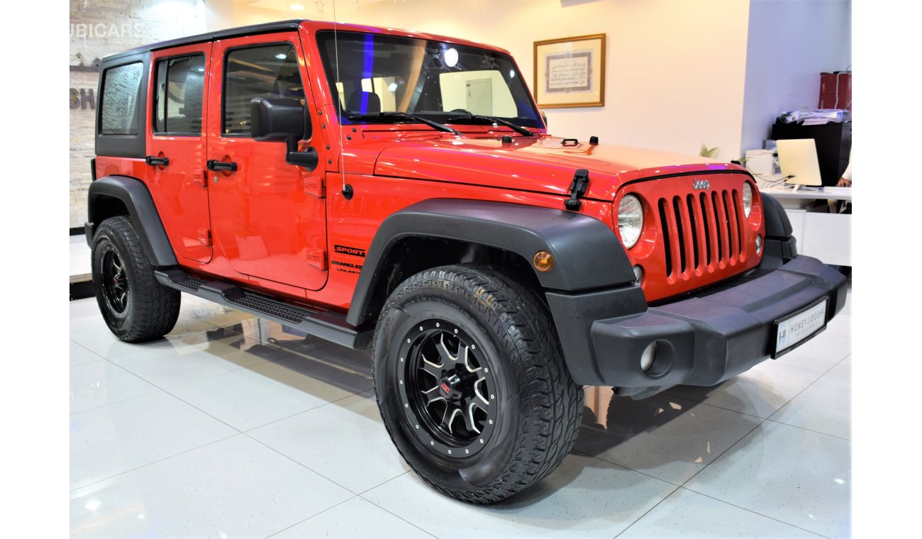 جيب رانجلر OFF ROAD READY for our ORIGINAL PAINT ( صبغ وكاله ) Jeep Wrangler JK Unlimited Sport 2018 Model! GCC