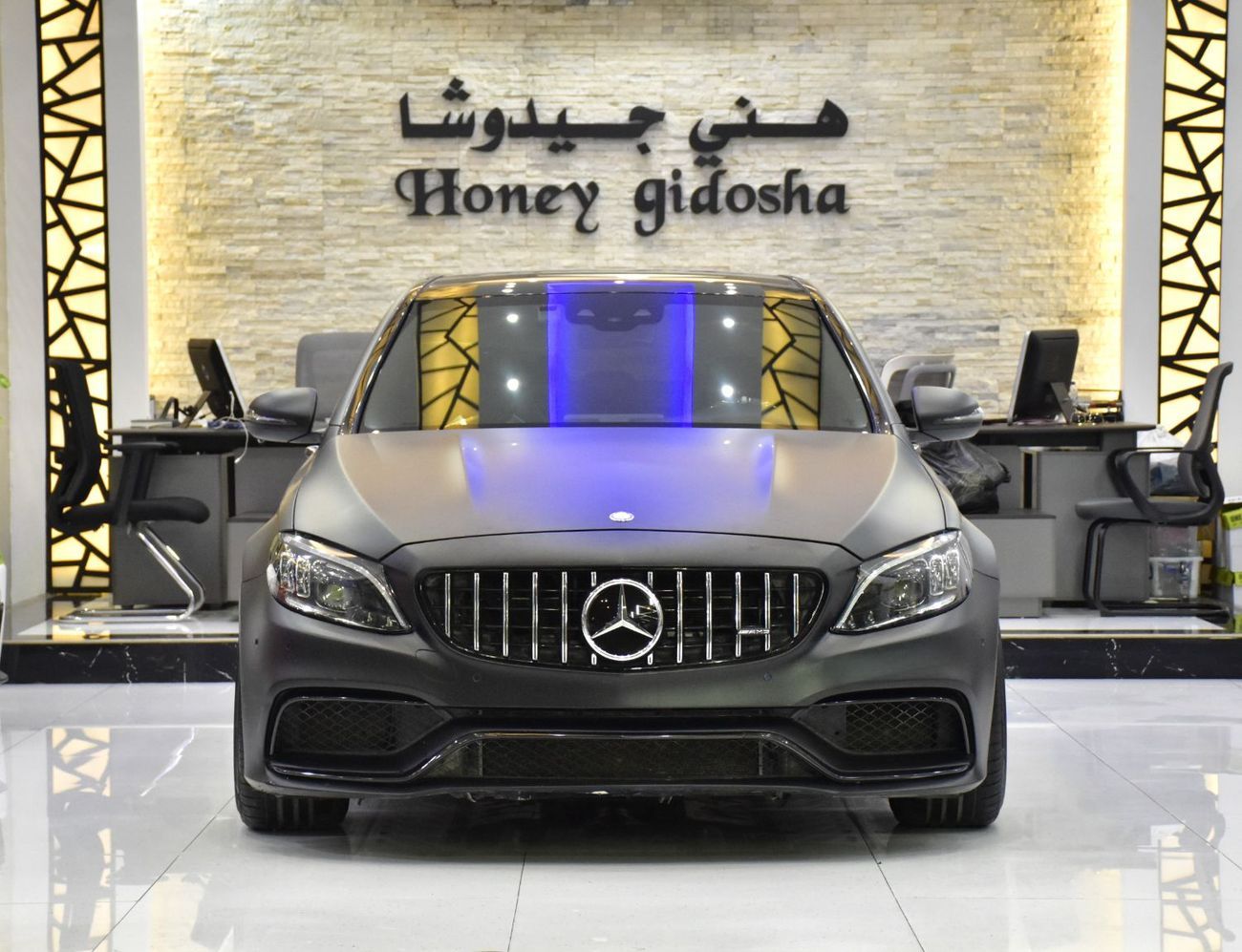 مرسيدس بنز C 63 S EXCELLENT DEAL for our Mercedes Benz C63s AMG ( 2020 Model ) in Matte Black Color European Specs